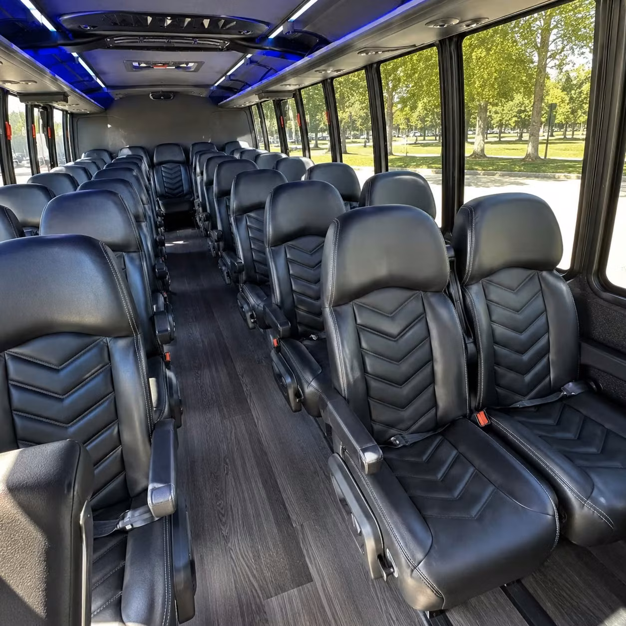 25 passenger minibus inside