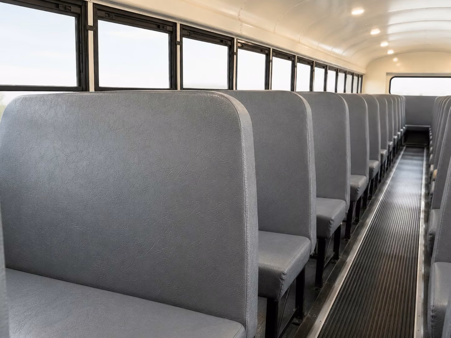 school bus inside