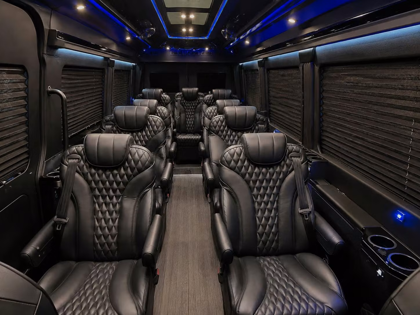 sprinter van with driver inside